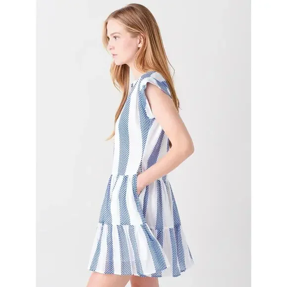 Oliphant Roll Sleeve Dress Blue Mali - Picture 3 of 10